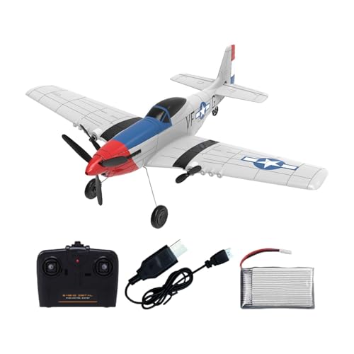predolo RC Flugzeug, RC Flugzeugspielzeug, 2 Kanäle, Starrflügel Kampfflugzeug, Ferngesteuertes Flugzeug, Schaumstoff Flugzeugmodell für Jungen, Mädchen, Style A von predolo