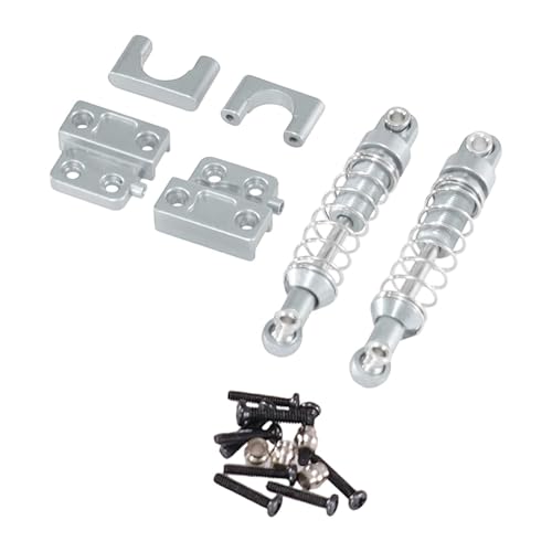 predolo RC-Stoßdämpfer hinten, RC-Automodell 1/12, DIY-Upgrade, Ersatz aus Aluminiumlegierung, zu installierende Befestigung der, Argent von predolo