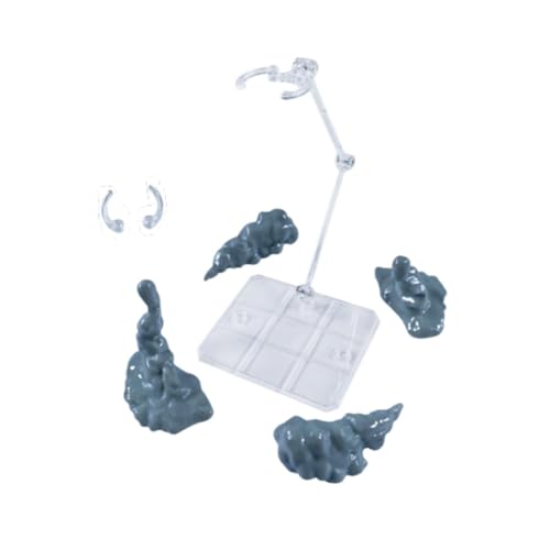 predolo Raucheffekt Modelle, Raucheffekt Teile, Spielzeug für Bewegliche Puppen, Dekorationszubehör, Ausstellungsständer für Regal, Tischplatte, Wohnzimmer, Grau von predolo