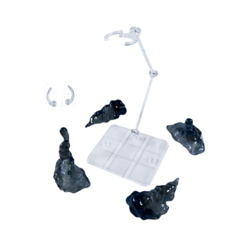 predolo Raucheffekt Modelle, Raucheffekt Teile, Spielzeug für Bewegliche Puppen, Dekorationszubehör, Ausstellungsständer für Regal, Tischplatte, Wohnzimmer, Schwarz von predolo