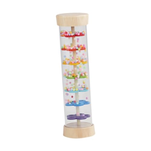 predolo Regenmacher für Kleinkinder, sensorisches Spielzeug mit Perlen, Musikspielzeug für Babys, Regenbogen predolo Regenmacher für Kleinkinder, sensorisches Spielzeug mit Perlen, Musikspielzeug für Babys, Regenbogen von predolo