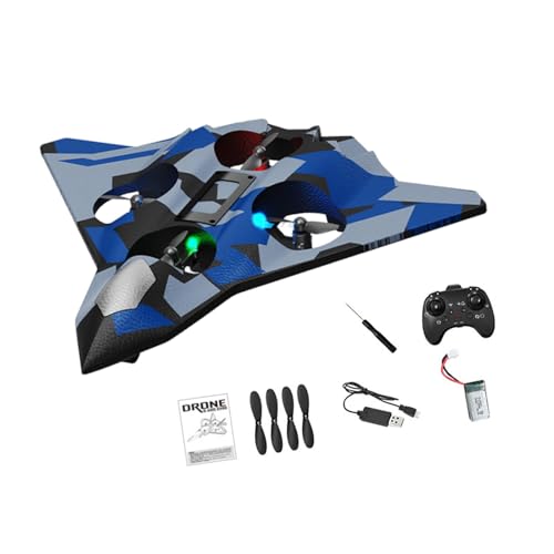 predolo Schaum Fernbedienung Flugzeug RC Segelflugzeug Wasserdicht 4 Kanal Modell Eva Flugzeug, Blau von predolo