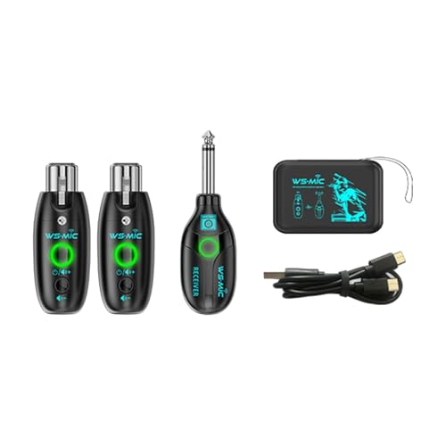 predolo Schnurlose Mikrofonsender Und Empfänger, Vielseitig Verwendbar, Einfach zu Bedienen, Stereo, Automatische Rauschunterdrückung für Studioaufnahmen, Ko, 1in2 predolo Schnurlose Mikrofonsender Und Empfänger, Vielseitig Verwendbar, Einfach zu Bedienen, Stereo, Automatische Rauschunterdrückung für Studioaufnahmen, Ko, 1in2 von predolo