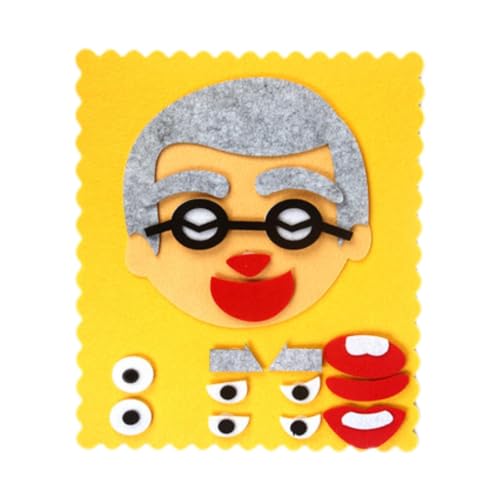 predolo Sozial Emotionales Spielzeug, Gesichtsausdrücke Puzzle Spielzeug, Feinmotorik, DIY Gesichtsänderungs Puzzle Spielzeug für Kinder, Jungen, Mädchen, Kin, Opa predolo Sozial Emotionales Spielzeug, Gesichtsausdrücke Puzzle Spielzeug, Feinmotorik, DIY Gesichtsänderungs Puzzle Spielzeug für Kinder, Jungen, Mädchen, Kin, Opa von predolo