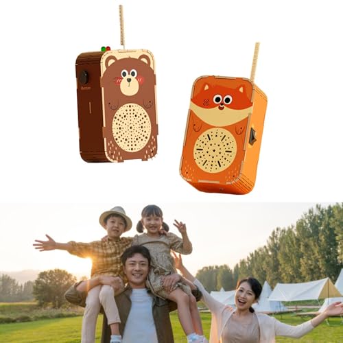 predolo Stem Kits Spielzeug Bauen Sie Ihr Eigenes Spielzeug Physik 3D Holz Puzzle Montage für Kinder Kreatives Geschenk Entwicklungsspielzeug, Bär Und Fuchs von predolo
