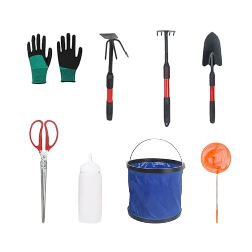 predolo Strandspielzeug-Set mit Eimer und Sieb, ideal zum Muschelsammeln und Spielen, L von predolo