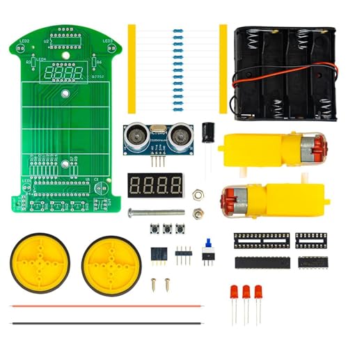 predolo Ultraschall-Entfernungsmessgerät für Hindernisvermeidung, DIY-Bausatz für Autoschweißen, Lernspielzeug mit LED-Anzeige predolo Ultraschall-Entfernungsmessgerät für Hindernisvermeidung, DIY-Bausatz für Autoschweißen, Lernspielzeug mit LED-Anzeige von predolo