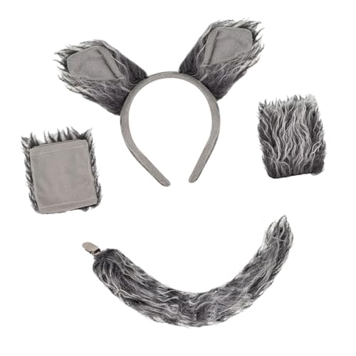 predolo Werwolf-Kostüm-Set, Rollenspiel, Ohren, Stirnband für, Frauen, Erwachsene, predolo Werwolf-Kostüm-Set, Rollenspiel, Ohren, Stirnband für, Frauen, Erwachsene, von predolo