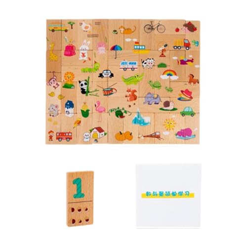 predolo Zahlen Matching Puzzles, Spielzeug für Kinder Im Alter von 4–6 Jahren, Geburtstagsgeschenk von predolo