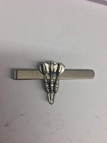 prideindetails 3 Darts pp-sp07 Krawattenklammer (Slide) aus Englischem Zinn, Handgefertigt in Sheffield, Ideal als Geschenk für Erwachsene, Unisex, Silber, Vintage, Kinder von prideindetails