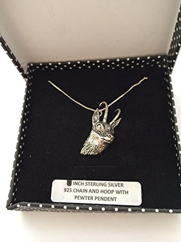 A50 chamois/Gams Anhänger echt 925 Sterling Silber Halskette Handarbeit 45,7 cm Kette mit prideindetails Geschenk-Box A50 chamois/Gams Anhänger echt 925 Sterling Silber Halskette Handarbeit 45,7 cm Kette mit prideindetails Geschenk-Box von prideindetails