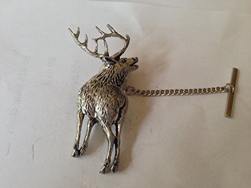 A70 Hirsch 2 Tack Krawattennadel mit Kette Englisch Zinn handgefertigt in Sheffield A70 Hirsch 2 Tack Krawattennadel mit Kette Englisch Zinn handgefertigt in Sheffield von prideindetails