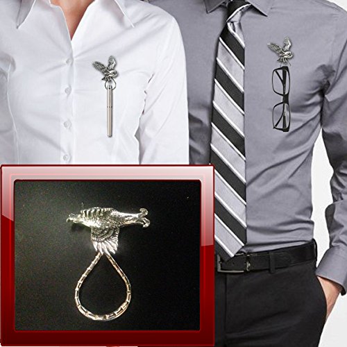 Birk-B40 Brosche Drop Hoop Halterung für Gläser, Stift, ID, Schmuck Zinn von prideindetails