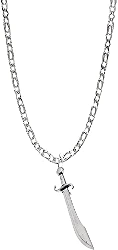 H1 Falchion Anhänger Echt 925 sterling Silber Halskette handgefertigt, Halskette-50,8 cm mit prideindetails Geschenkbox H1 Falchion Anhänger Echt 925 sterling Silber Halskette handgefertigt, Halskette-50,8 cm mit prideindetails Geschenkbox von prideindetails