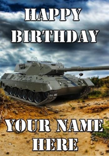 Personalisierte Geburtstagskarte für Call Duty Battlefield Panzer War, A5, refPID784 Personalisierte Geburtstagskarte für Call Duty Battlefield Panzer War, A5, refPID784 von prideindetails