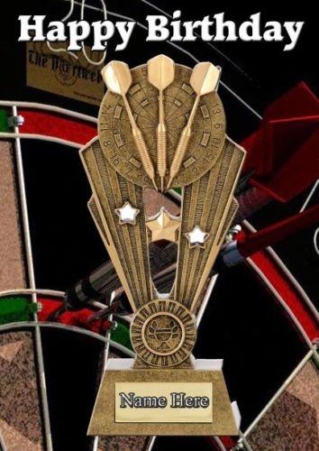 Personalisierte Geburtstagskarte mit Darts-Sport-Trophäe, A5, refPID995 Personalisierte Geburtstagskarte mit Darts-Sport-Trophäe, A5, refPID995 von prideindetails