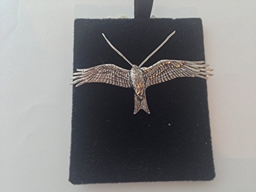 , Red Kite Anhänger echt Sterling Silber 925 handgefertigte Halskette 40,6 cm Kette mit prideindetails Geschenkbox von prideindetails
