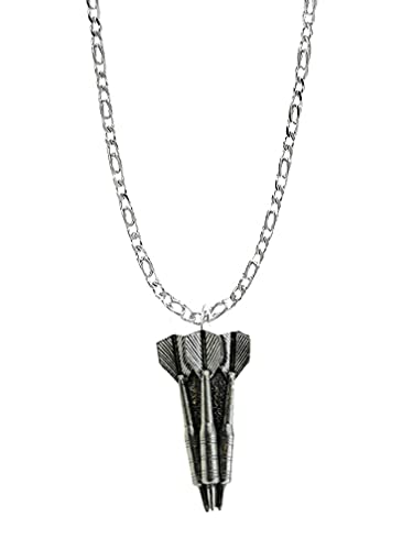 S13 Drei Darts Anhänger auf Silber Platin Plattiert Halskette handgefertigt 45,7 cm Kette von prideindetails