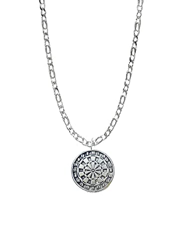 S18 klein Dartscheibe Anhänger echt 925 Sterling Silber Halskette Handarbeit 50,8 cm Kette mit prideindetails Geschenk-Box S18 klein Dartscheibe Anhänger echt 925 Sterling Silber Halskette Handarbeit 50,8 cm Kette mit prideindetails Geschenk-Box von prideindetails