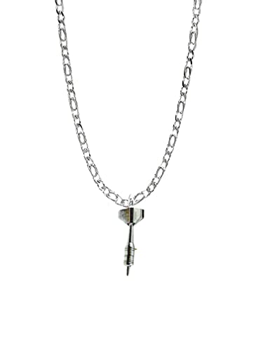 S7 Single Dart Anhänger auf Silber Platin Plattiert Halskette handgefertigt 45,7 cm Kette von prideindetails