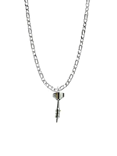 S7 Single Dart Anhänger auf Silber Platin Plattiert Halskette handgefertigt 45,7 cm Kette von prideindetails