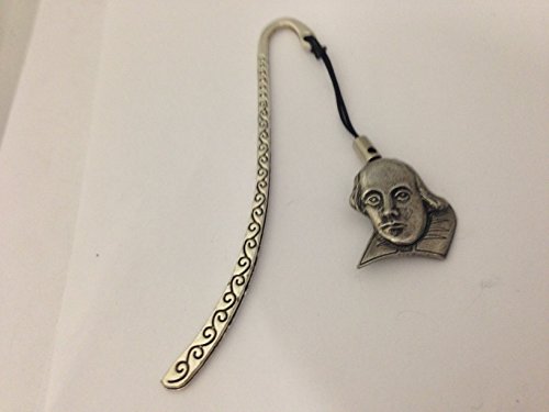 William Shakespeare, SHPIN-Muster, Lesezeichen mit Kordel und 3D-Zinn-Talisman, englisches Zinn von prideindetails