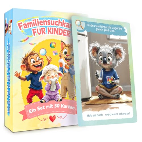 50 Entdeckerkarten Für Kinder – Indoor Lernspiel Zu Hause Für Mädchen Und Jungen – Kreatives Denken mit eigenen Ideen (Kreativität) von printara