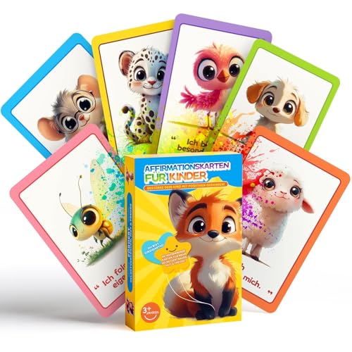 Affirmationskarten Kinder & Gefühlskarten für Kinder – 66 Karten von Printara zur Förderung von Achtsamkeit, Emotionen und Sozialem Lernen mit Aufgaben und liebevoller Wasserfarben-Illustration Affirmationskarten Kinder & Gefühlskarten für Kinder – 66 Karten von Printara zur Förderung von Achtsamkeit, Emotionen und Sozialem Lernen mit Aufgaben und liebevoller Wasserfarben-Illustration von printara