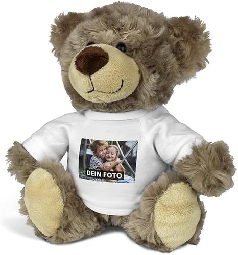 printplanet® Teddy Bodo personalisiert – Stofftier mit Foto/Text – 17 Designs – Geschenk – 24 cm groß von printplanet