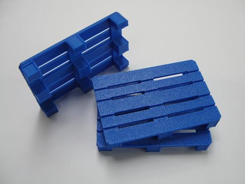 3 Paletten 1:16 Modellbauartikel, Kunststoff, (Blau) von pripa