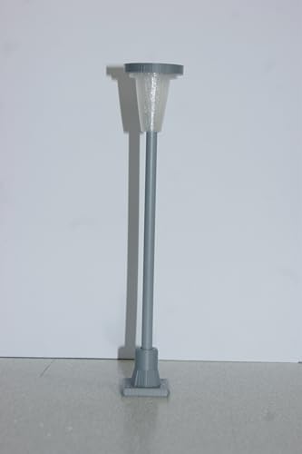 Laterne 18cm passend zu spur1 / 1:32, (grau-lackiert warmweiß) von pripa