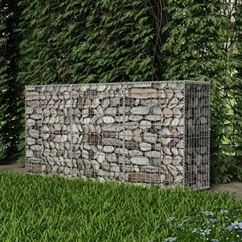 prissent Gabione aus verzinktem Stahl, 200 x 50 x 100 cm, Gabionenkörbe für Steinmauer, Gabionen, Gabionen, Drahtkörbe, Gabionen, Gartenbarriere, dekorativ und schalldämmend prissent Gabione aus verzinktem Stahl, 200 x 50 x 100 cm, Gabionenkörbe für Steinmauer, Gabionen, Gabionen, Drahtkörbe, Gabionen, Gartenbarriere, dekorativ und schalldämmend von prissent