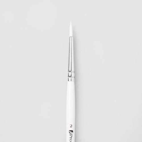 ProArte Polar Weiß Nylon Pinsel * Round (Short Handled) No. 2 31 von pro-arte