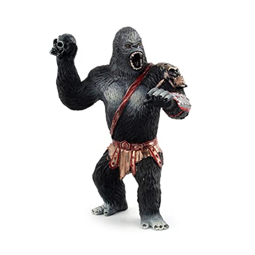 ptumcial Schimpansenmodell 1PC Realistische King Kong -Spielzeug -Simulation Schimpanse Model Solid Black Orang Utan Figur Home Dekoration King Kong Spielzeug für Kinder von ptumcial