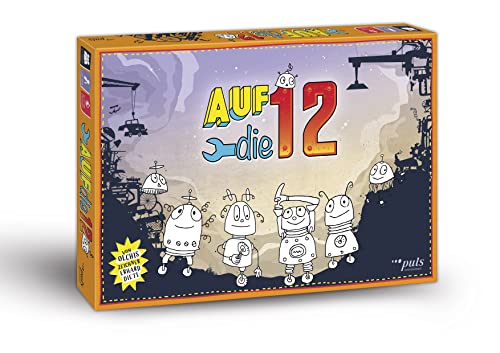 puls entertainment 12121 Auf die 12 Zeichner Illustrationen von Erhard Dietl, dem Erfinder der Olchis Brettspiel, Spielbrett 32 x 32 cm von puls entertainment