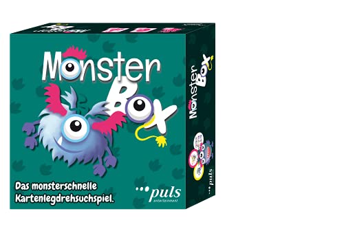 puls entertainment 67676 Monster Box-Das monsterschnelle KartenLegDrehSuchspiel von puls entertainment