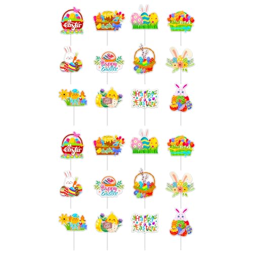 Cupcake-Picker mit Frühlingsmotiven, Dekoration für Geburtstag, Hochzeit, Babyparty, Urlaub, Partys, 12 Stück Cupcake-Picker mit Frühlingsmotiven, Dekoration für Geburtstag, Hochzeit, Babyparty, Urlaub, Partys, 12 Stück von pumpumlia