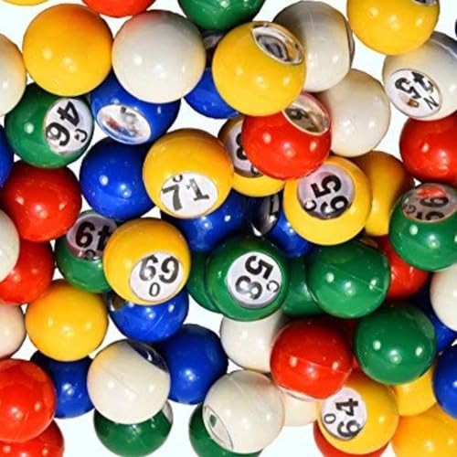 pumpumlia Bingo-Bälle, bunt, leicht ablesbare Zahlen für Partys und Gewinnspiele, buntes Ersatz-Bingoball-Set, 100 Stück pumpumlia Bingo-Bälle, bunt, leicht ablesbare Zahlen für Partys und Gewinnspiele, buntes Ersatz-Bingoball-Set, 100 Stück von pumpumlia