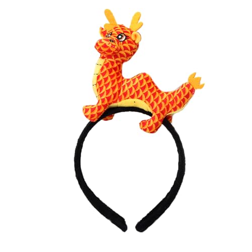 pumpumlia Chinesischer Drache Stirnband Plüsch Loong Hairhoop Kostüm Zubehör Plüsch Drache Stirnband für Chinesisches Neujahr pumpumlia Chinesischer Drache Stirnband Plüsch Loong Hairhoop Kostüm Zubehör Plüsch Drache Stirnband für Chinesisches Neujahr von pumpumlia