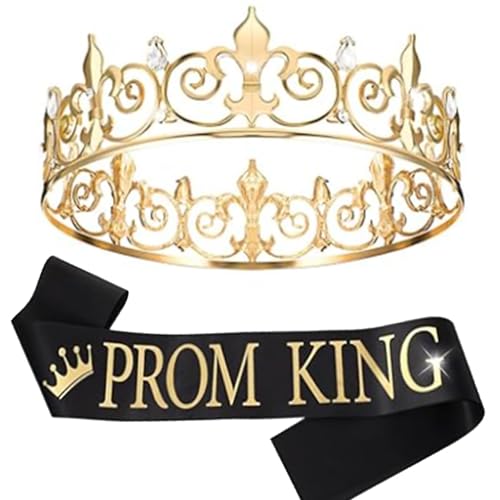pumpumlia King Queen Schärpen & Strass Kronen für Frauen Männer Geburtstag Feier Kronen Geburtstag Party Hochzeit Zubehör Krone pumpumlia King Queen Schärpen & Strass Kronen für Frauen Männer Geburtstag Feier Kronen Geburtstag Party Hochzeit Zubehör Krone von pumpumlia