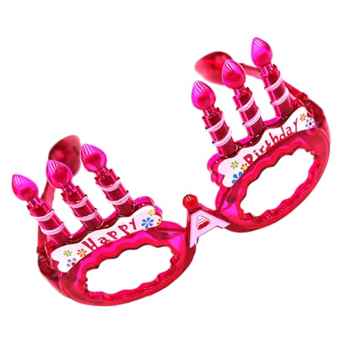 pumpumlia LED-beleuchtete Geburtstagskuchenbrille mit leuchtenden Gläsern für Kinder, Erwachsene, Geburtstag, Halloween, Weihnachten, Party-Dekoration pumpumlia LED-beleuchtete Geburtstagskuchenbrille mit leuchtenden Gläsern für Kinder, Erwachsene, Geburtstag, Halloween, Weihnachten, Party-Dekoration von pumpumlia