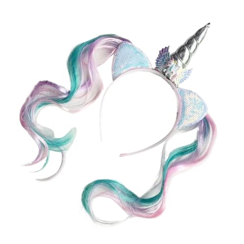 pumpumlia Schönes Tier-Haarband mit Hörnern für Kinder und Mädchen, Fischschwanz, Cartoon-Charakter, Haarband für Geburtstag, Feier, Kinderparty-Zubehör pumpumlia Schönes Tier-Haarband mit Hörnern für Kinder und Mädchen, Fischschwanz, Cartoon-Charakter, Haarband für Geburtstag, Feier, Kinderparty-Zubehör von pumpumlia