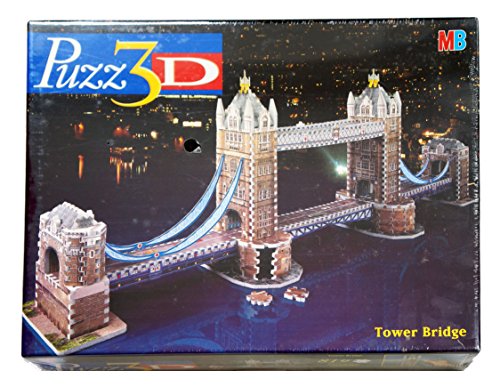 Milton Bradley 3D-Puzzle Tower Bridge London (819 Teile) Puzzle 1060 mm lang Extra Impressioniv, 04608128 von puzz 3d