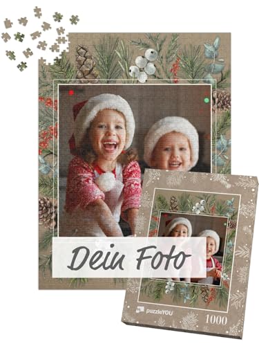 Fotopuzzle 1000 Teile - Puzzle selbst gestalten - Design Weihnachten Waldrauschen - puzzleYOU Puzzle personalisiert mit eigenem Bild erstellen - Hochformat von puzzleYOU