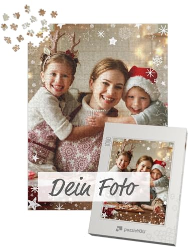 Fotopuzzle 1000 Teile - Puzzle selbst gestalten - Design Weihnachten Weihnachtsgefunkel - puzzleYOU Puzzle personalisiert mit eigenem Bild erstellen - Hochformat von puzzleYOU