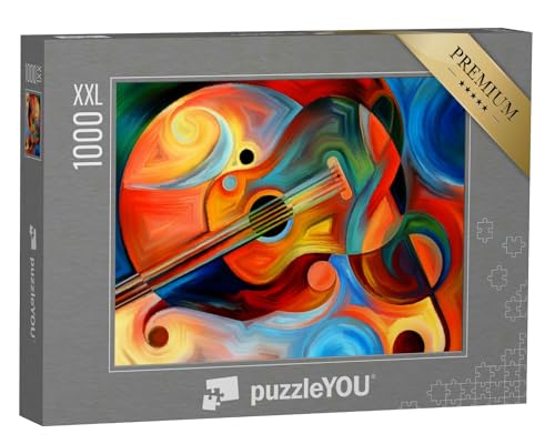 Puzzle 1000 Teile XXL „Abstrakte Malerei: Musik und Rhythmus“ – aus der Puzzle-Kollektion Gemälde, Kunst & Fantasy von puzzleYOU