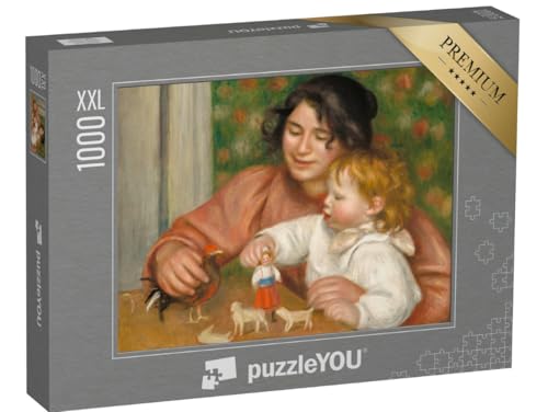 Puzzle 1000 Teile XXL „Auguste Renoir - Kind mit Spielzeug, Gabrielle und der Sohn des Künstlers“ von puzzleYOU