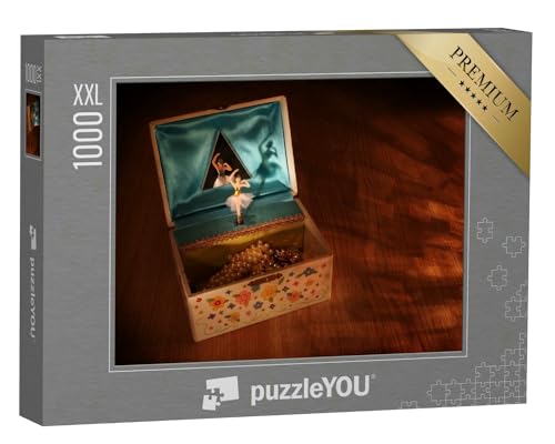 Puzzle 1000 Teile XXL „Bezaubernde Vintage-Spieluhr mit Ballerina“ – aus der Puzzle-Kollektion Nostalgie von puzzleYOU