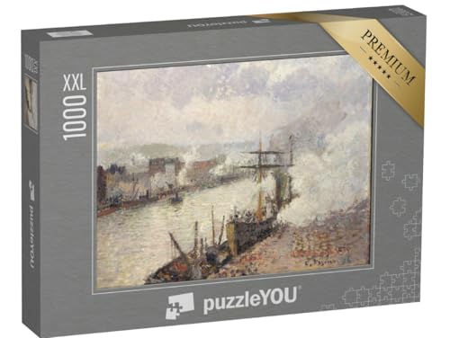 Puzzle 1000 Teile XXL „Camille Pissarro - Dampfschiffe im Hafen von Rouen“ Puzzle 1000 Teile XXL „Camille Pissarro - Dampfschiffe im Hafen von Rouen“ von puzzleYOU