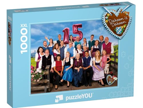 Puzzle 1000 Teile XXL „Dahoam is Dahoam: Ensemblefoto 15 Jahre “ von puzzleYOU